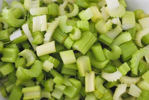 Chopped celery stalks