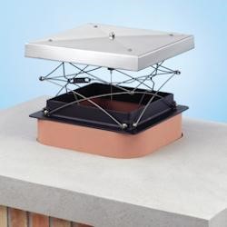 Specialized fireplace damper with rubber seal
