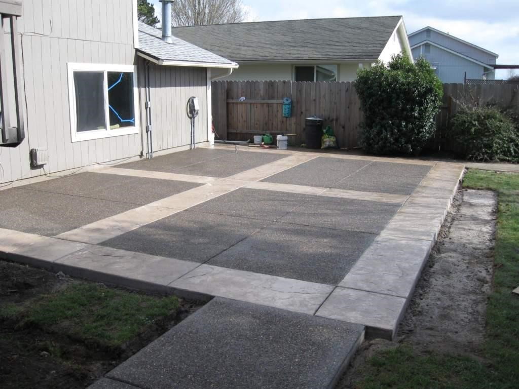 Using concrete to fix muddy backyard dog trail  