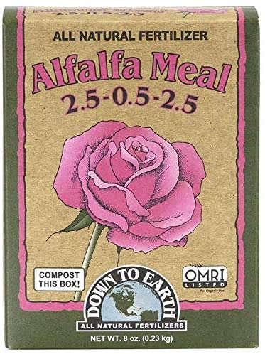 Down to Earth Organic Alfalfa Meal Fertilizer Mix for knockout roses