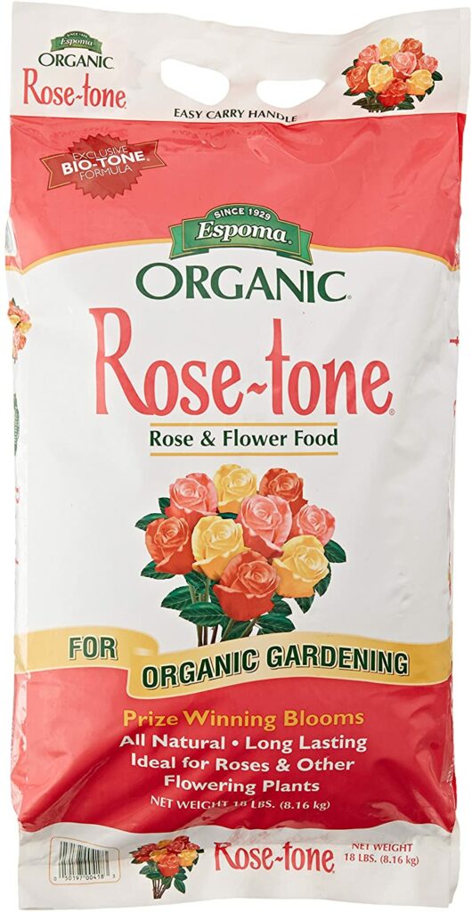 Espoma Rose Tone for fertilizing knockout roses