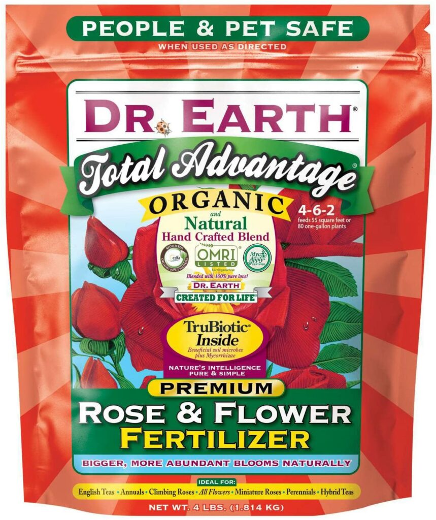 Dr. Earth Total Advantage Rose Flower Fertilizer 859x1024 