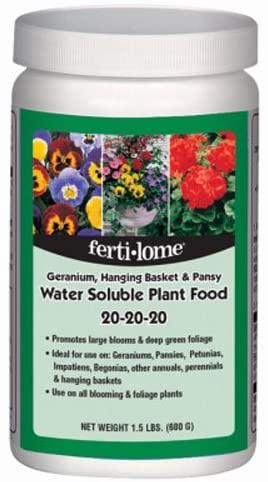 Fertilome Geranium Hanging Basket and Pansy Plant Food Review