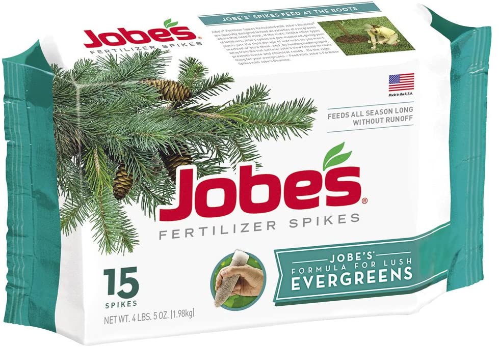 Best fertilizers for arborvitae: Jobe's Evergreen Fertilizer Spikes