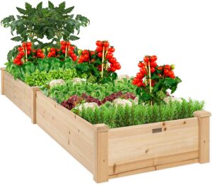 Best Choice Outdoor Wooden Raised Garden Bed (96x24x10in) Review