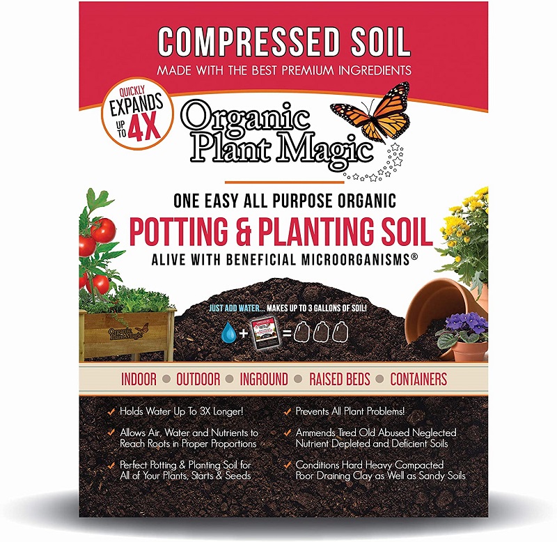 Organic Plant Magic Compressed Organic Potting Soil Review