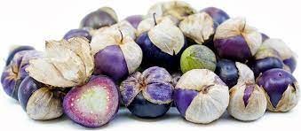 Purple tomatillos