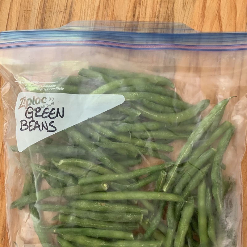 Chilled green beans