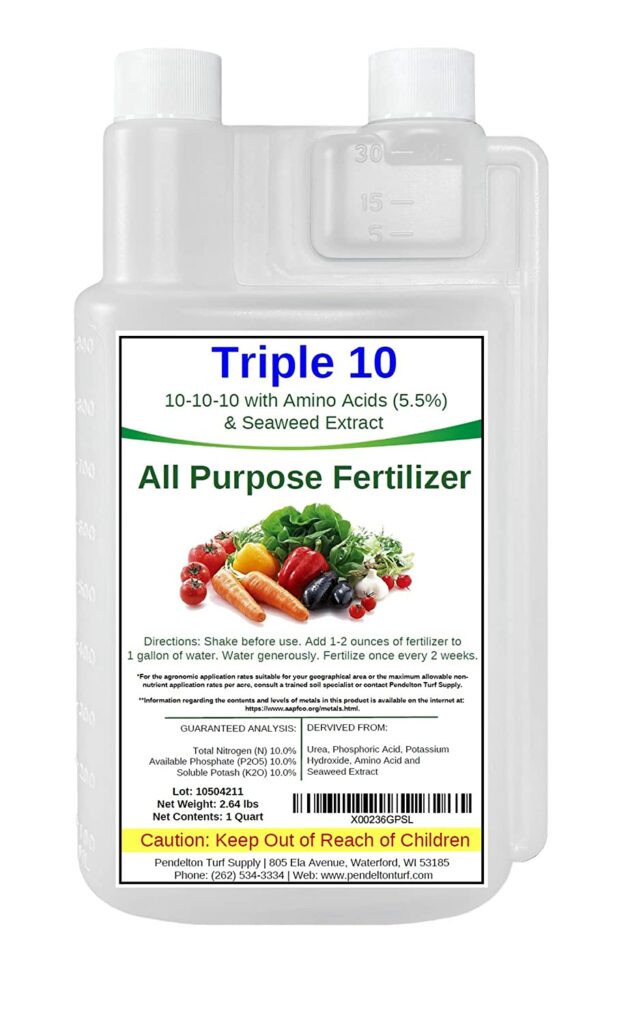 Triple 10 All-Purpose Liquid Fertilizer with Amino Acids & Seaweed Extract Review