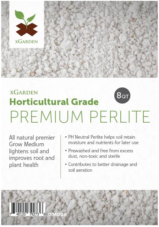 xGarden 8 Quarts Horticultural Grade Premium Perlite