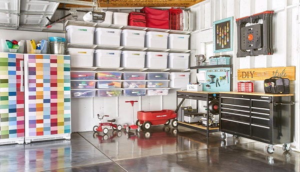 Organize your garage to keep bugs and spiders off
