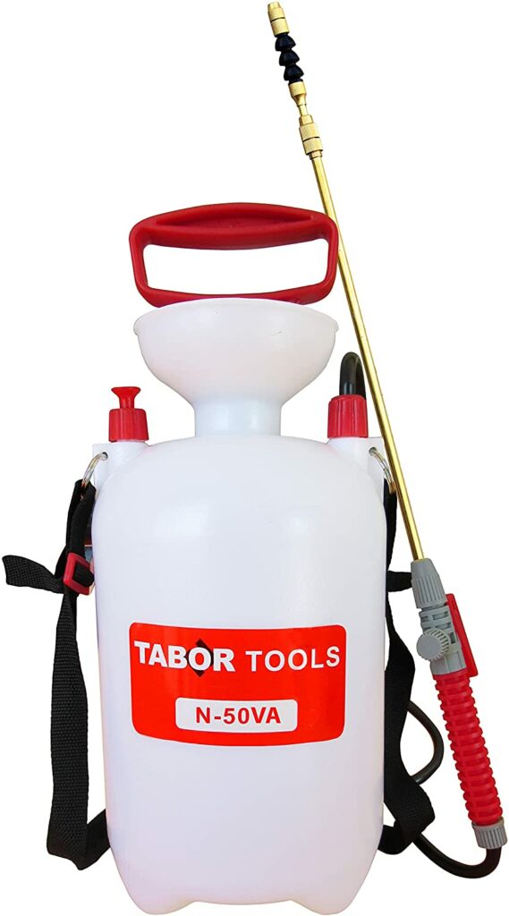 TABOR TOOLS 1.3 Gallon Lawn and Garden Pump Pressure 