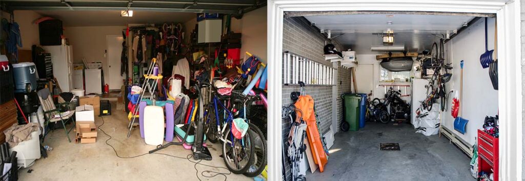 Before and after: Garage clean up