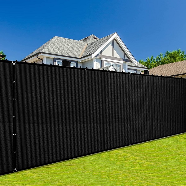 Black mesh fencing