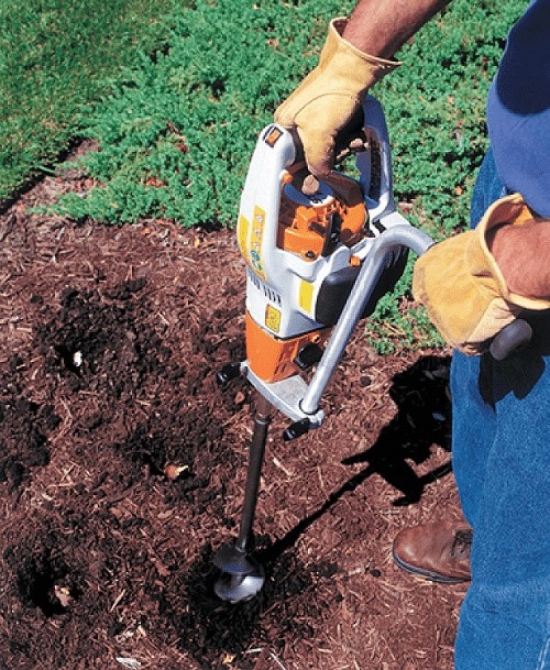 Deep core integration using a drill with an auger bit