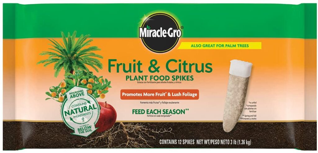 Miracle-Gro Fruit & Citrus Plant Food Spikes