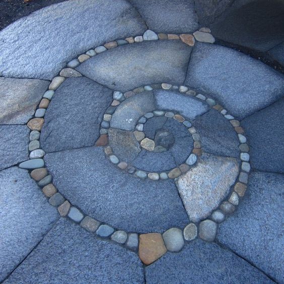 A beautiful pathway shaped into a circle