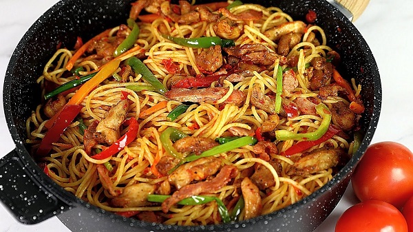 Stir-fry pasta