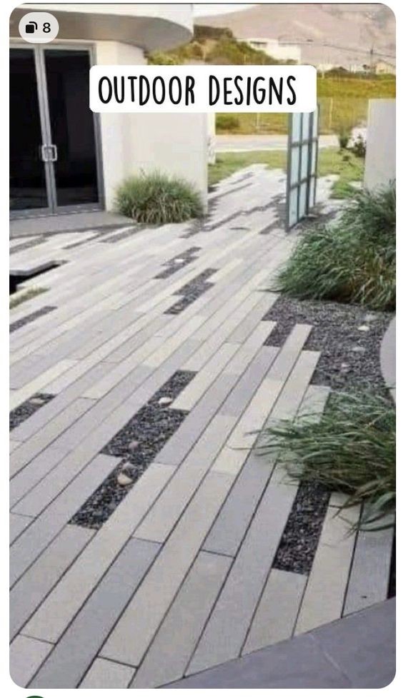 A pathway design with modern design