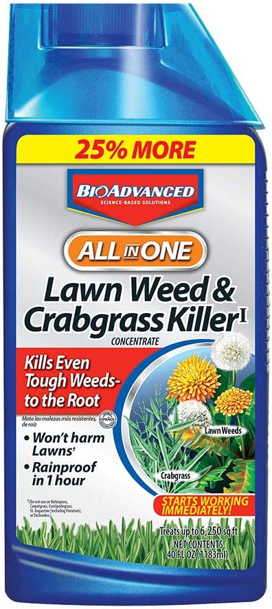 BIOADVANCED All-in-One Lawn Weed And Crabgrass Killer