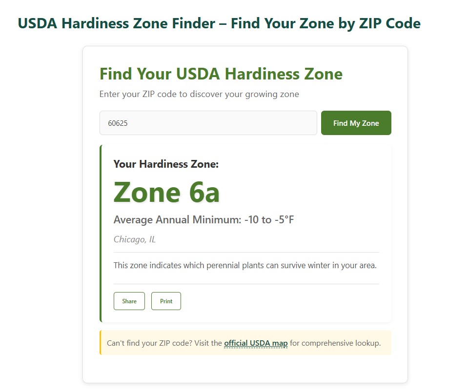 USDA Hardiness Zone Finder - How to Start a Garden from Scratch