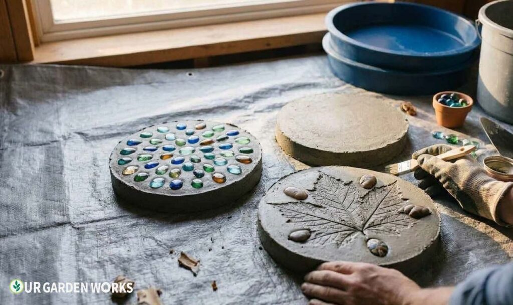 Add Decorative Touches - leaf imprint