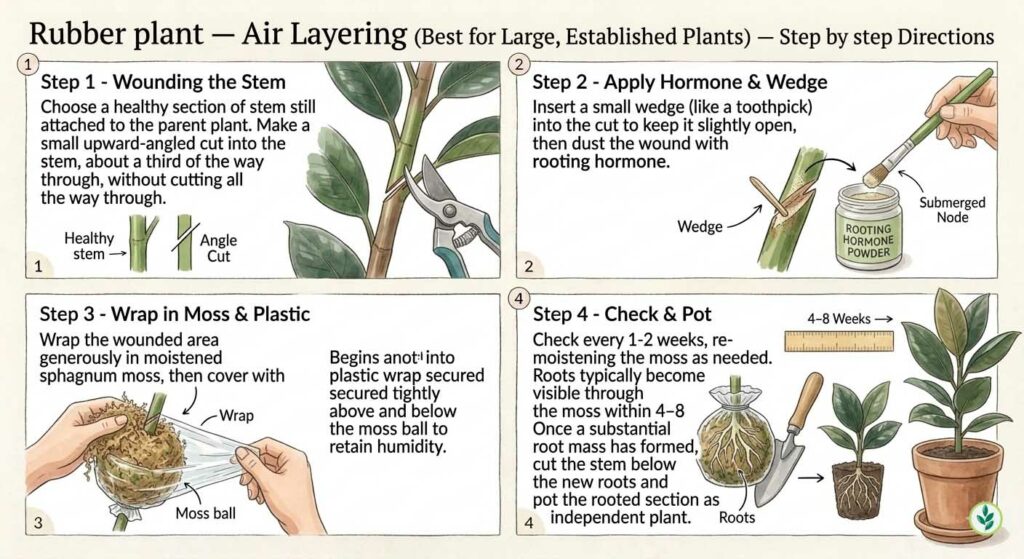 Method 3: Air Layering (Best for Large, Established Plants)