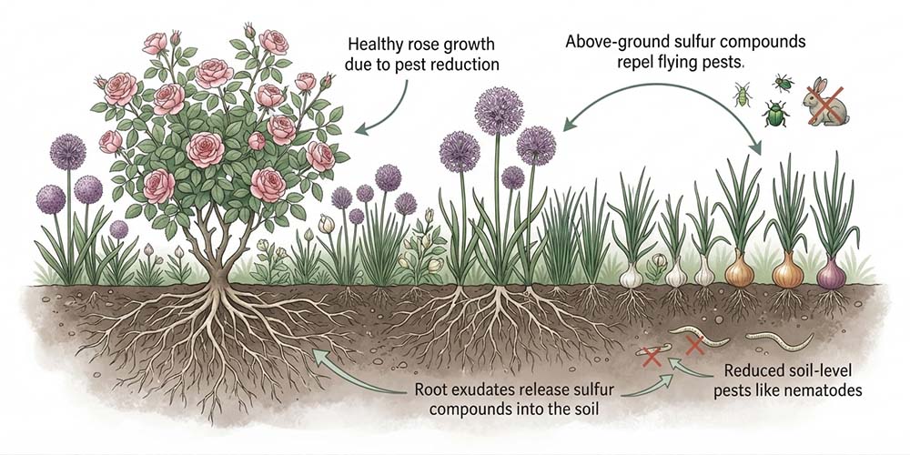 Alliums — The Underground and Above-Ground Pest Solution