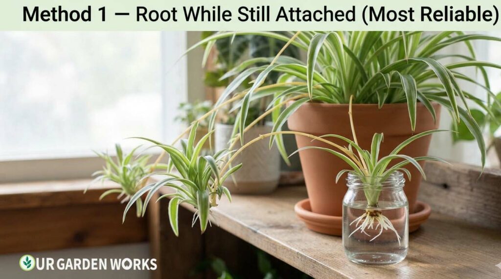 Method 1 — Root While Still Attached (Most Reliable)
