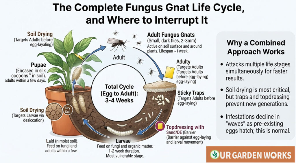 The Complete Fungus Gnat Life Cycle - How to Get Rid of Fungus Gnats